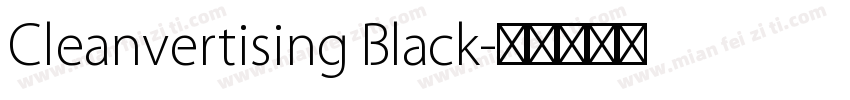 Cleanvertising Black字体转换